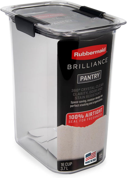 Brilliance Pantry Airtight Food Storage Container, BPA-Free 7.8 Cup, Ideal for Brown Sugar - Efficient, Leak-Proof and Dishwasher-safe