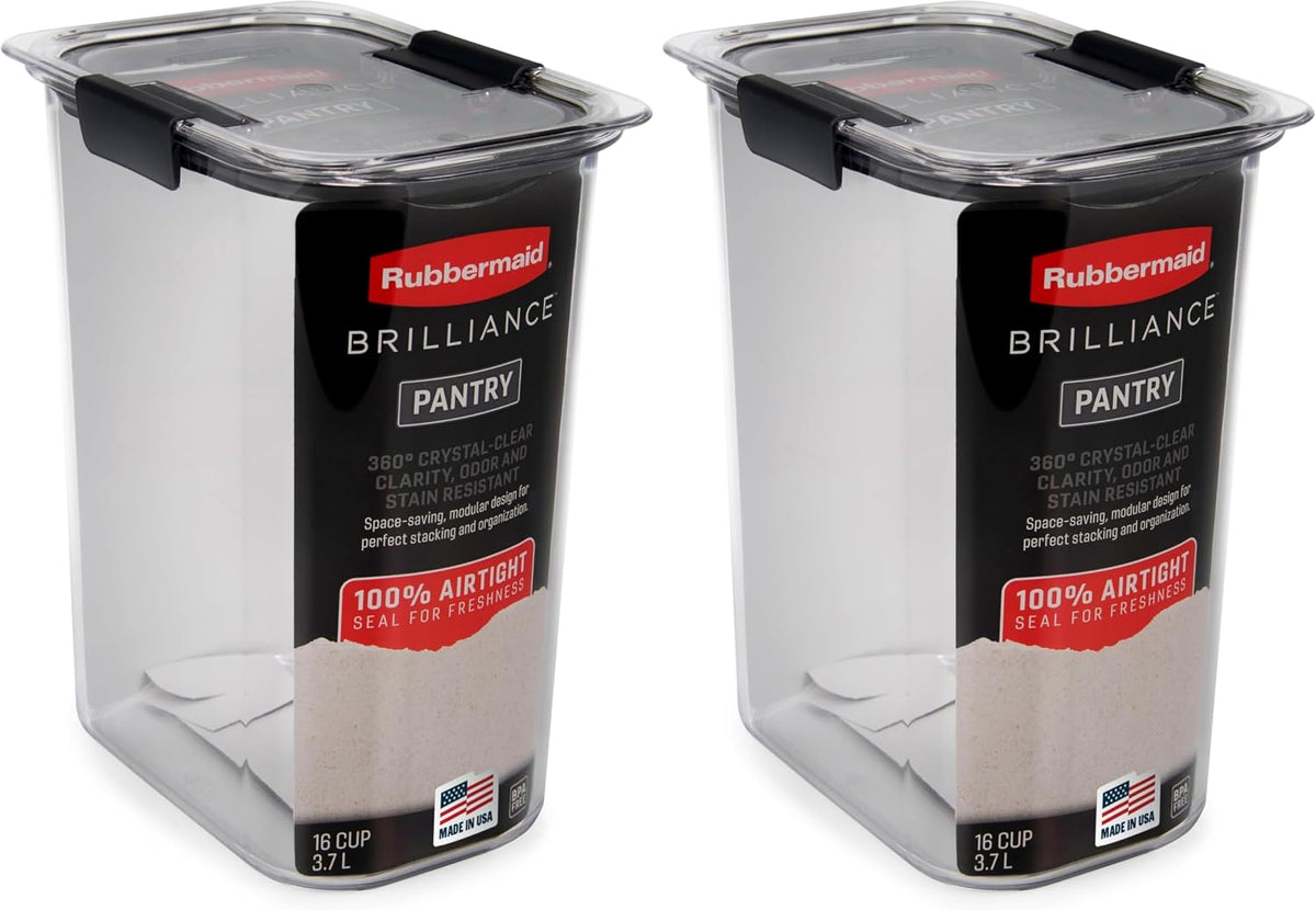 Brilliance Pantry Airtight Food Storage Container, BPA-Free 7.8 Cup, Ideal for Brown Sugar - Efficient, Leak-Proof and Dishwasher-safe