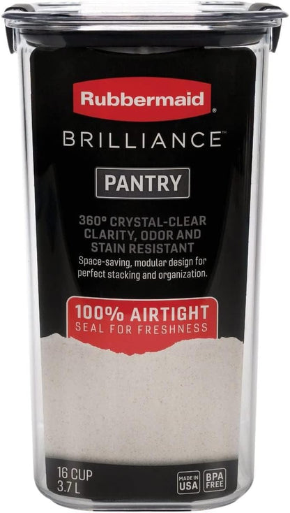 Brilliance Pantry Airtight Food Storage Container, BPA-Free 7.8 Cup, Ideal for Brown Sugar - Efficient, Leak-Proof and Dishwasher-safe