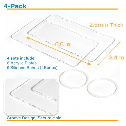 4 Pack Freeze Flat Breastmilk Storage Organizer, Space-Saving