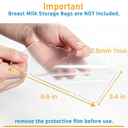 4 Pack Freeze Flat Breastmilk Storage Organizer, Space-Saving