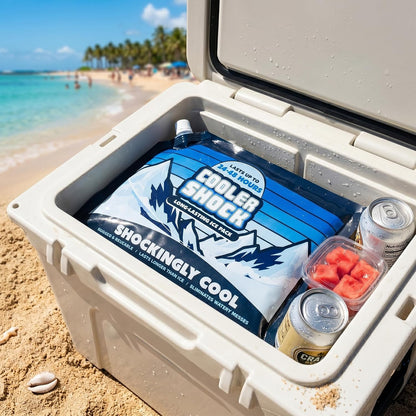 Reusable Ice Packs for Cooler - Long Lasting Cold Freezer Packs for Coolers and Lunch Boxes - Cooler Ice Packs for Camping Gear, Fishing, Road Trips, Beach Must Haves