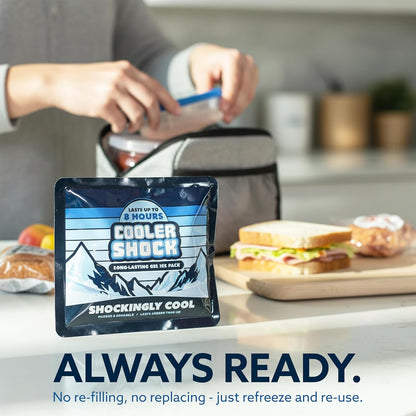Reusable Ice Packs for Cooler - Long Lasting Cold Freezer Packs for Coolers and Lunch Boxes - Cooler Ice Packs for Camping Gear, Fishing, Road Trips, Beach Must Haves