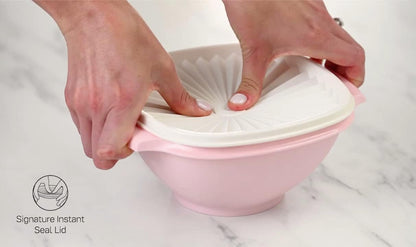 Tupperware Heritage Collection, New Food Storage Container Set in Vintage Pink, Dishwasher Safe and BPA Free (18 containers, 18 lids)