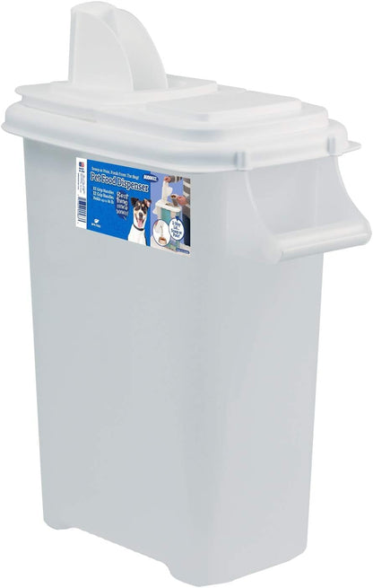 Buddeez Airtight Pet Food Storage Container - 50 QT/50 LB Capacity Dog Food Storage Container - Cat Food Container, Bird Seed Storage Container, Rolling Storage Bin, Air Tight with Handle & Scoop