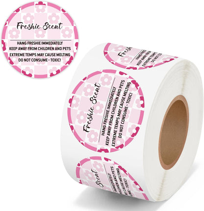 Cottage Food Law Labels Stickers - 500 Count Homemade with Love Adhesive Round Decal Roll, Made in a Home Kitchen Inspection Statement Thermal Printed for Baked Food Packaging (2 x 2 Inch)