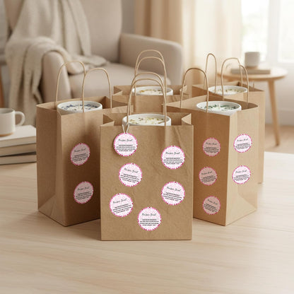 Cottage Food Law Labels Stickers - 500 Count Homemade with Love Adhesive Round Decal Roll, Made in a Home Kitchen Inspection Statement Thermal Printed for Baked Food Packaging (2 x 2 Inch)