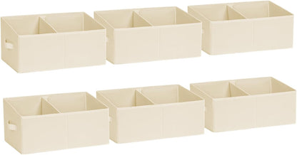 DIMJ Closet Storage Bins - Fabric Storage Baskets for Shelves, Collapsible Closet Organizers and Storage with Handles, Trapezoid Shelf Organization Storage Cubes for Purse, Toys, Books, Towel, Socks