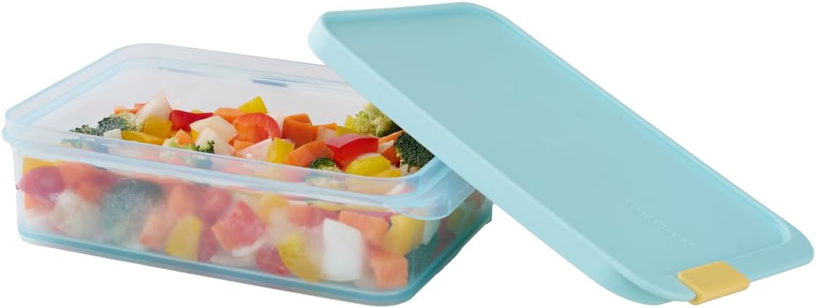 LocknLock Freezer Fit Plastic Freezer Containers | Airtight Stackable Food Storage for Meal Prep | Microwave & Dishwasher Safe | BPA Free Freezer Container with Lid, 2.2L