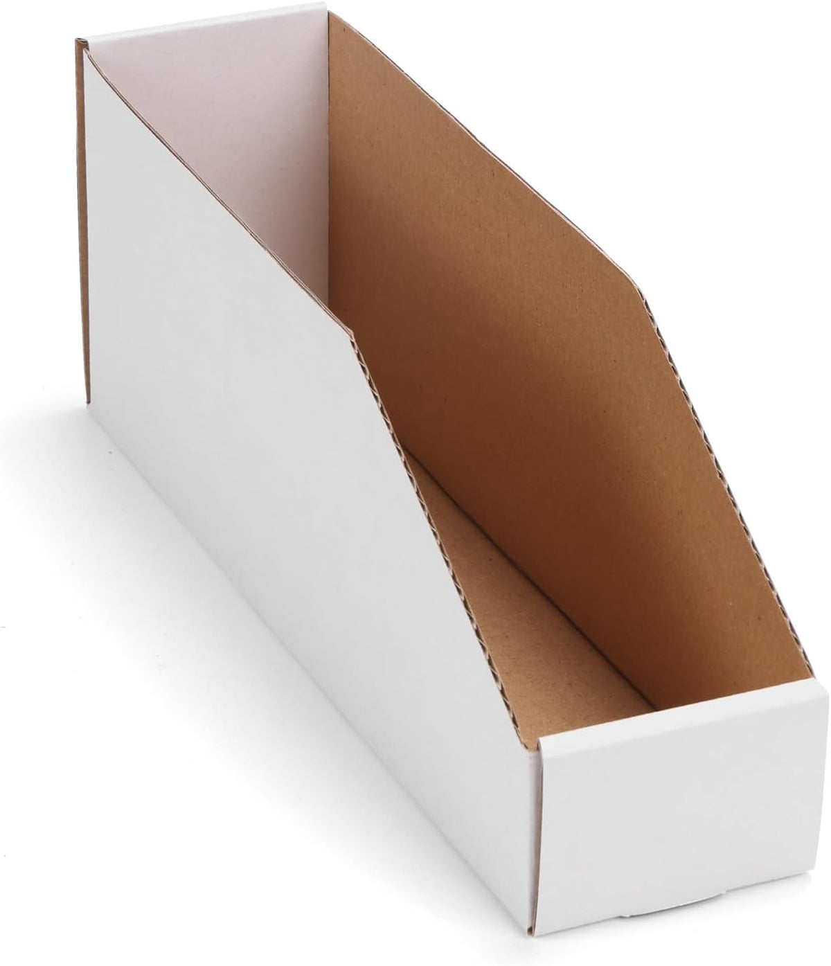 EXYGLO Cardboard Boxes, Pack of 35 Corrugated Storage Bins 12x6x4.5 inch Pantry Organizer Bins for Shelves Garage Office Organization