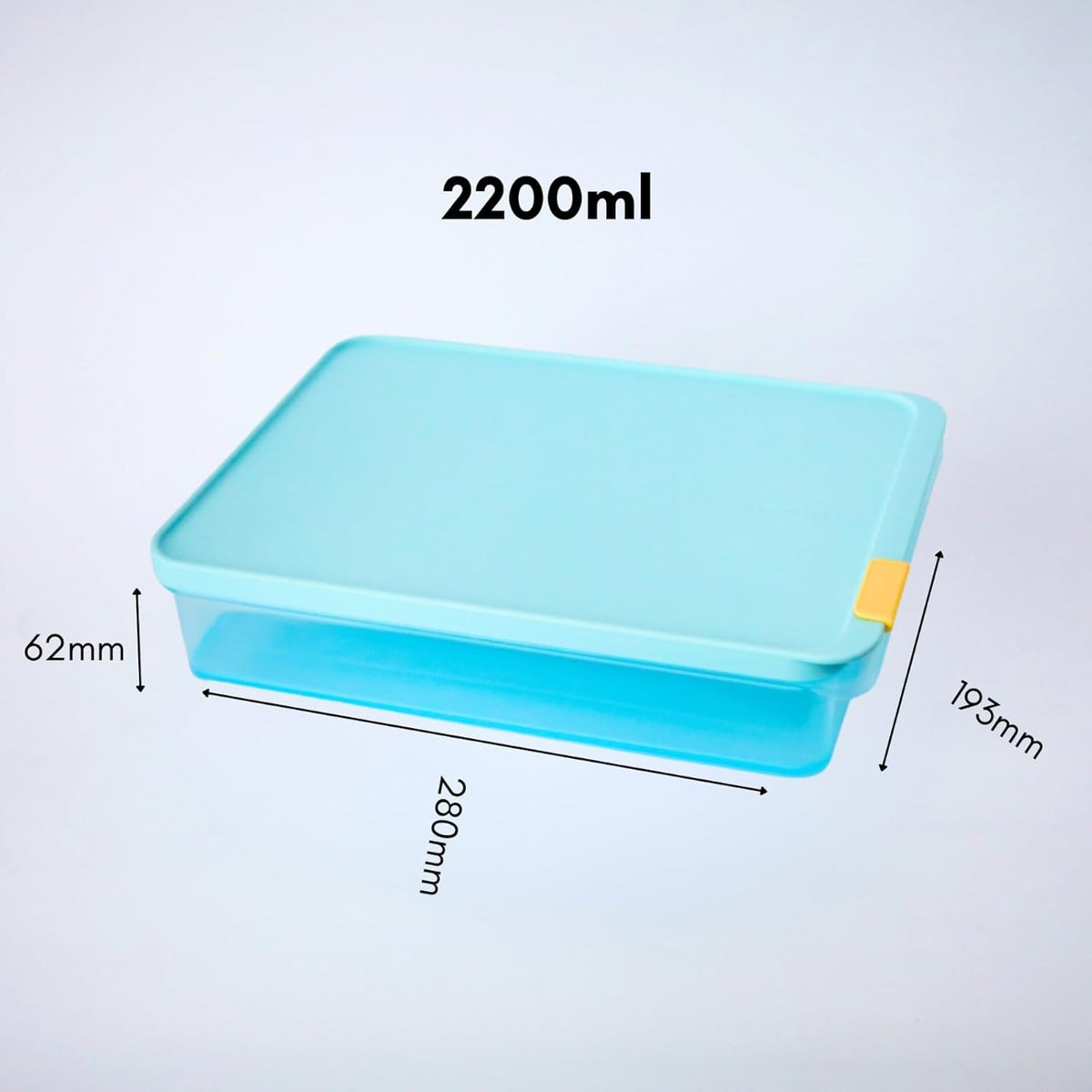 LocknLock Freezer Fit Plastic Freezer Containers | Airtight Stackable Food Storage for Meal Prep | Microwave & Dishwasher Safe | BPA Free Freezer Container with Lid, 2.2L