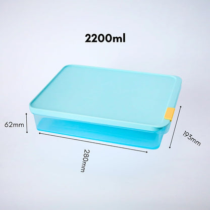 LocknLock Freezer Fit Plastic Freezer Containers | Airtight Stackable Food Storage for Meal Prep | Microwave & Dishwasher Safe | BPA Free Freezer Container with Lid, 2.2L