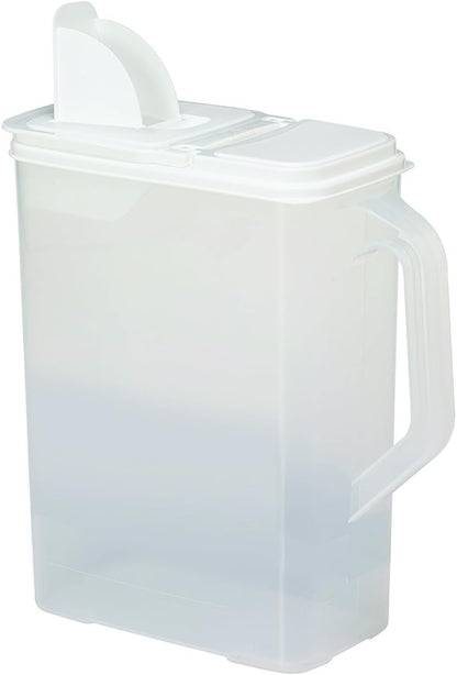 Buddeez Pet Food Storage Containers - 2 Count Bird Seed Dispenser with Pour Tight Lids and Easy Pour Spouts, 8 Qt and 3.5 Qt, Bird Seed Storage for Small and Large Feed, BPA Free