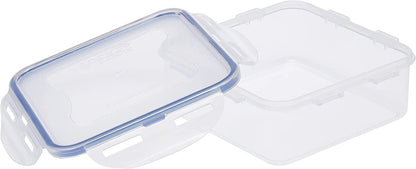 LOCK & LOCK Easy Essentials Pantry Food storage containers with lids / Pantry storage / Airtight containers, BPA free - Square - 11 cup - Great for Sugar, Clear