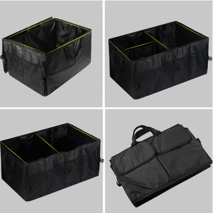 Trunk Organizer Car Basket Storage Tote Organizer Small Black Collapsible Snack Bins for Car SUV Sedan