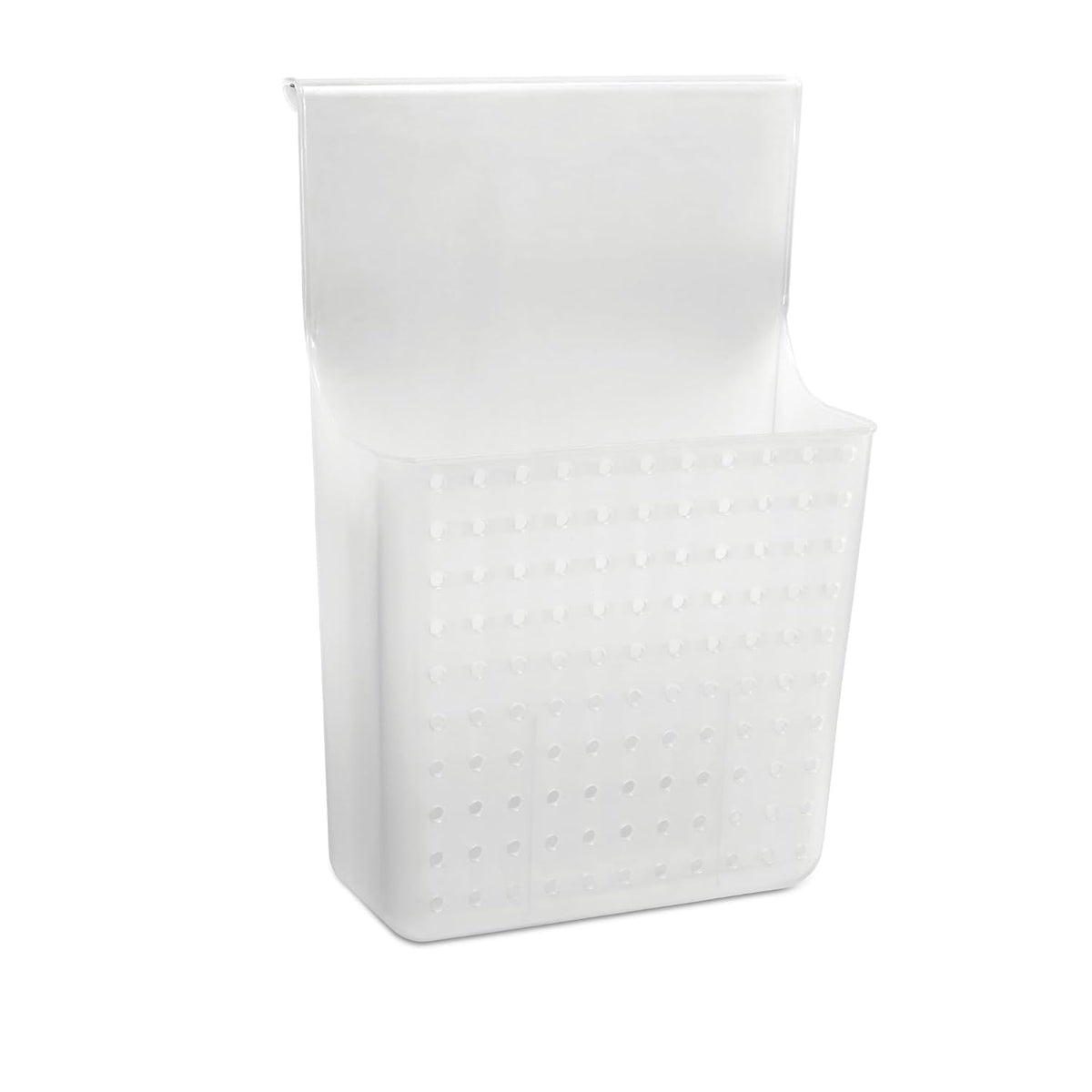 madesmart Over-Door Organizer, Storage for Aluminum Foil, Parchment Paper & Kitchen Wraps, Dual Divided Bins with Soft-Grip Over-Door Hook, White