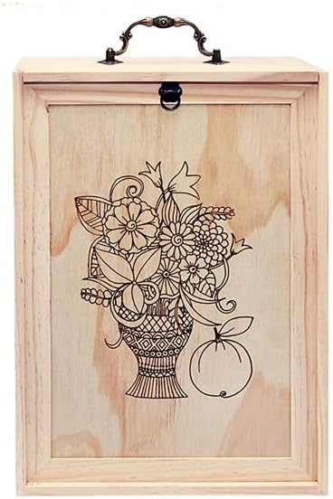 TORIBIO Essential Oil Storage Box for 60 Bottles, Wooden Essential Oils Holder Organizer Holds 5-30ml for Young Living & Doterra Bottles