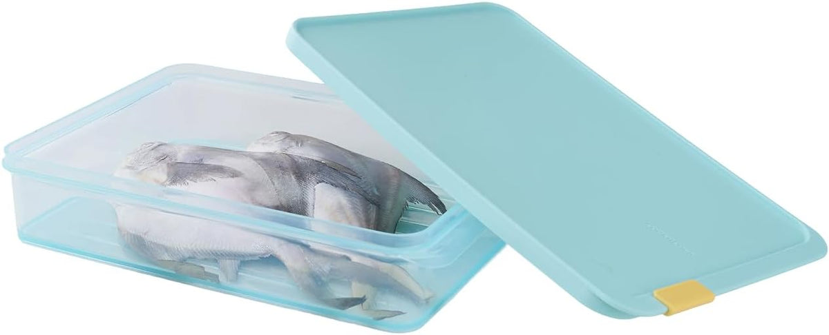 LocknLock Freezer Fit Plastic Freezer Containers | Airtight Stackable Food Storage for Meal Prep | Microwave & Dishwasher Safe | BPA Free Freezer Container with Lid, 2.2L