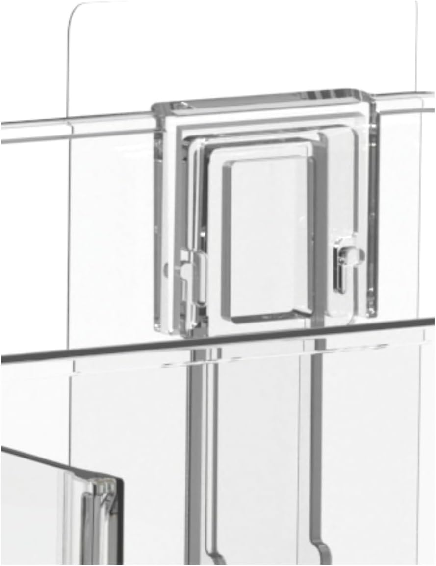vacane Plastic Adhesive Mount Over Cabinet Door Organizer, Wall Organization Container Makeup Organizer Hanging Basket Bins for Kitchen, Pantry, Craft Room, Office, Space Saving Holder