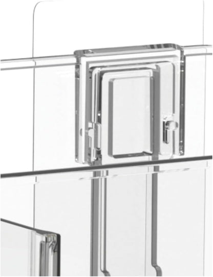 vacane Plastic Adhesive Mount Over Cabinet Door Organizer, Wall Organization Container Makeup Organizer Hanging Basket Bins for Kitchen, Pantry, Craft Room, Office, Space Saving Holder