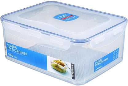 LOCK & LOCK Easy Essentials Pantry Food storage containers with lids / Pantry storage / Airtight containers, BPA free - Square - 11 cup - Great for Sugar, Clear