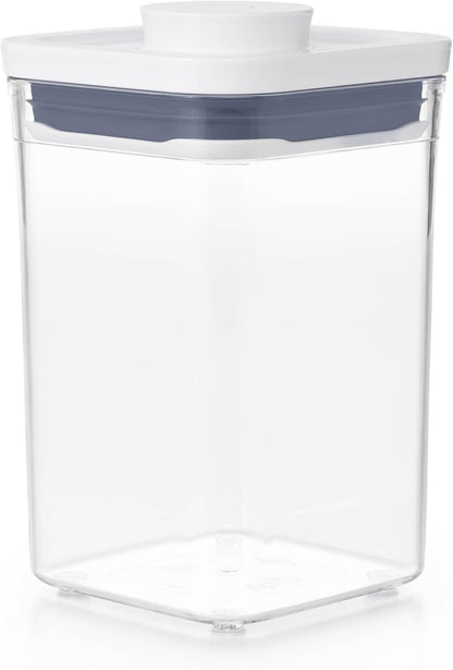 OXO Good Grips POP Container - Airtight Food Storage - Small Square Tall 2.3 Qt Ideal for spaghetti, linguini and lasagna