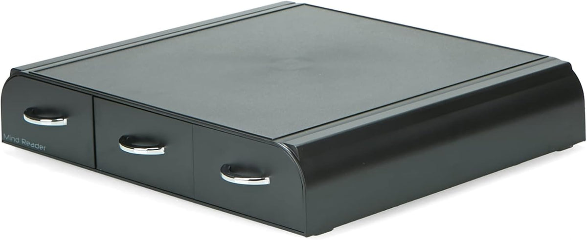 Mind Reader Single Serve Coffee Pod Organizer with 3 Drawers, 36 Pod Capacity, Countertop Coffee Storage for Single Serve Pods, Black