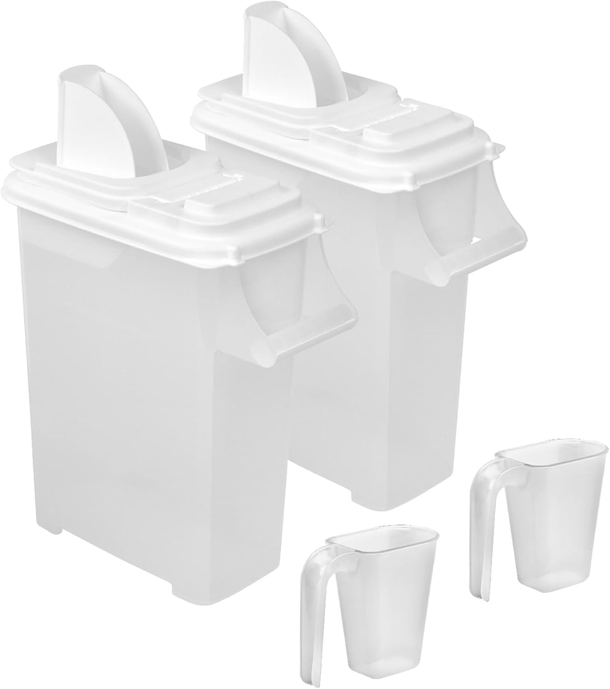 Buddeez Airtight Pet Food Storage Container - 50 QT/50 LB Capacity Dog Food Storage Container - Cat Food Container, Bird Seed Storage Container, Rolling Storage Bin, Air Tight with Handle & Scoop