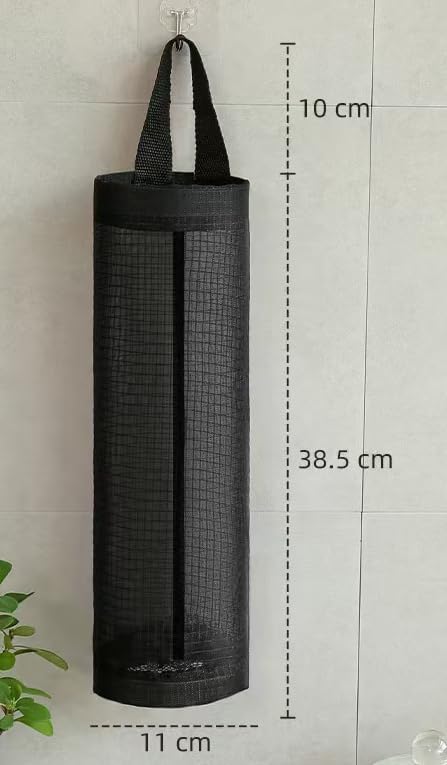 2 Pcs Plastic Bag Holder Mesh Grocery Bag Holder for Plastic Bags Large Capacity Plastic Bag Organizer Plastic Bag Holders for Grocery Bags Dispenser Groceries Store for Home Kitchen