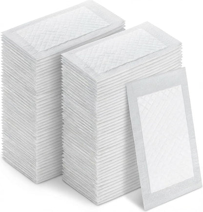 500 Pcs Meat Absorbent Pads 7.1 x 3.94 Inch, White Bulk Soaker Pad for Vacuum Sealer Bags for Meat Trays, Poultry & Fish