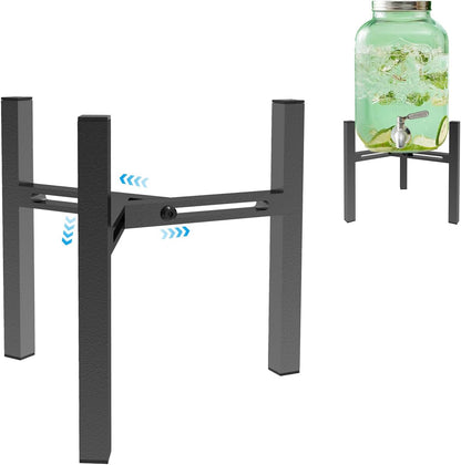 Beverage Water Jug Dispenser Stand for 2-5 Gallon, Adjustable 9-12.6 IN Water Jug Holder Container ( Drink Dispenser Stand Only)（Large）