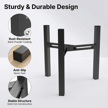 Beverage Water Jug Dispenser Stand for 2-5 Gallon, Adjustable 9-12.6 IN Water Jug Holder Container ( Drink Dispenser Stand Only)（Large）