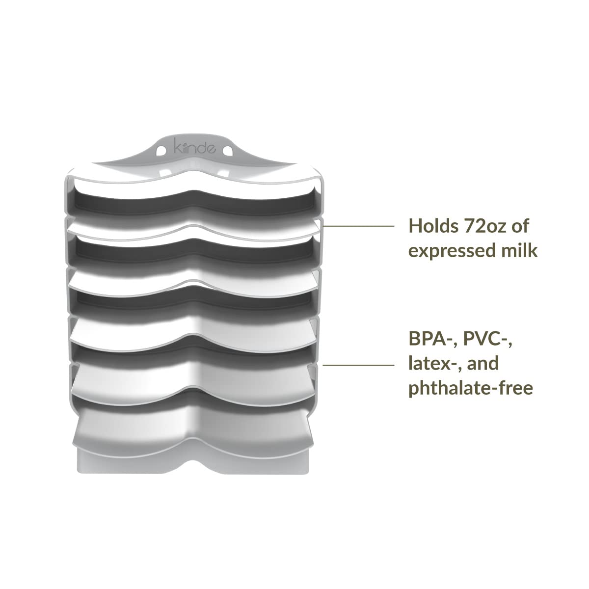 Keeper Breast Milk Bags and Baby Food Pouches Organizer, Freezer Storage