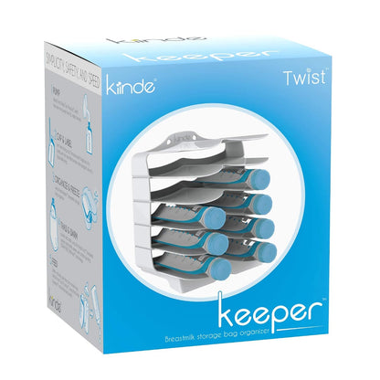 Keeper Breast Milk Bags and Baby Food Pouches Organizer, Freezer Storage