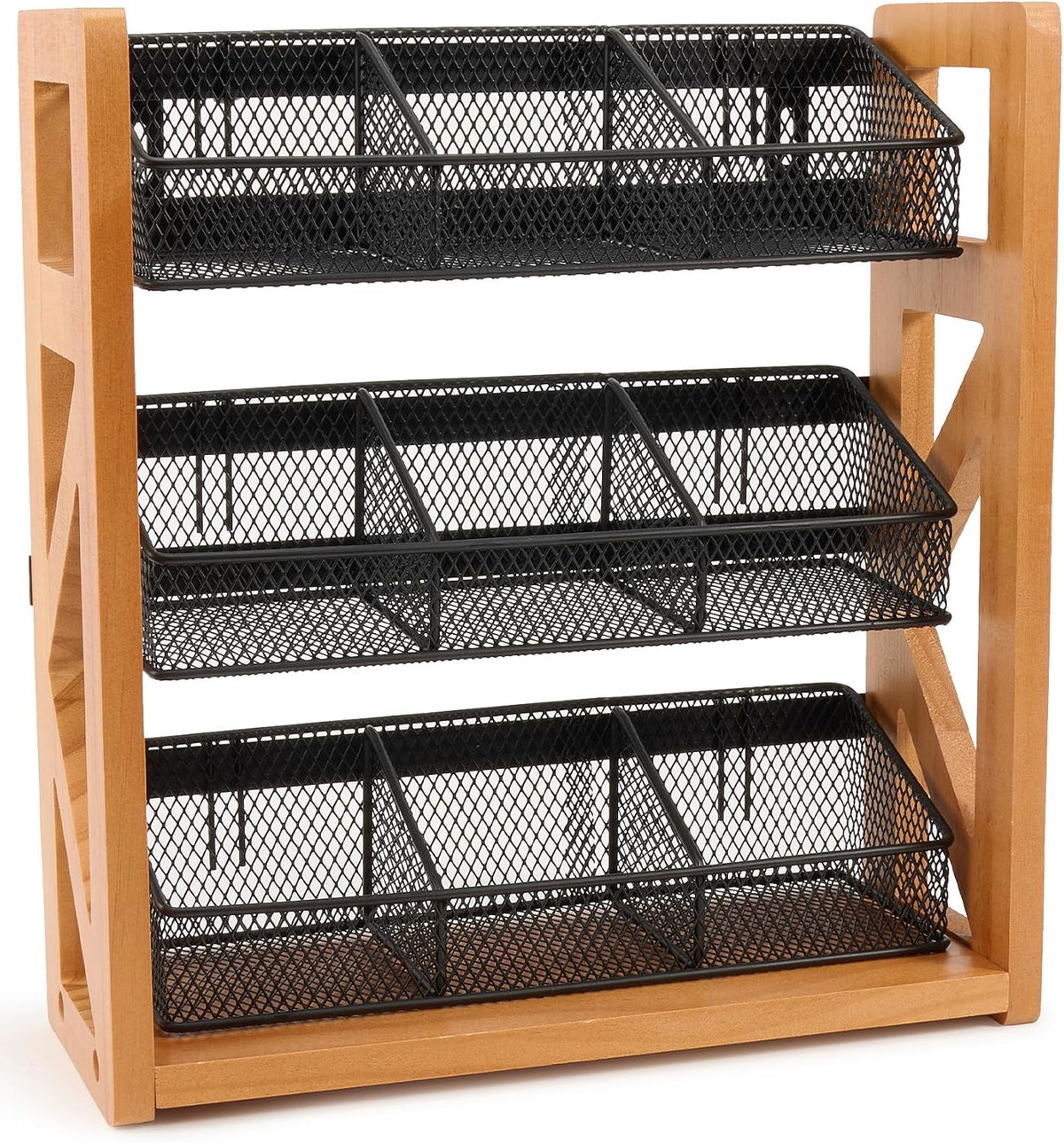 Tea Bag Organizer, 3 Tier Tea Bag Holder, Holds Up to 120 Teabags
