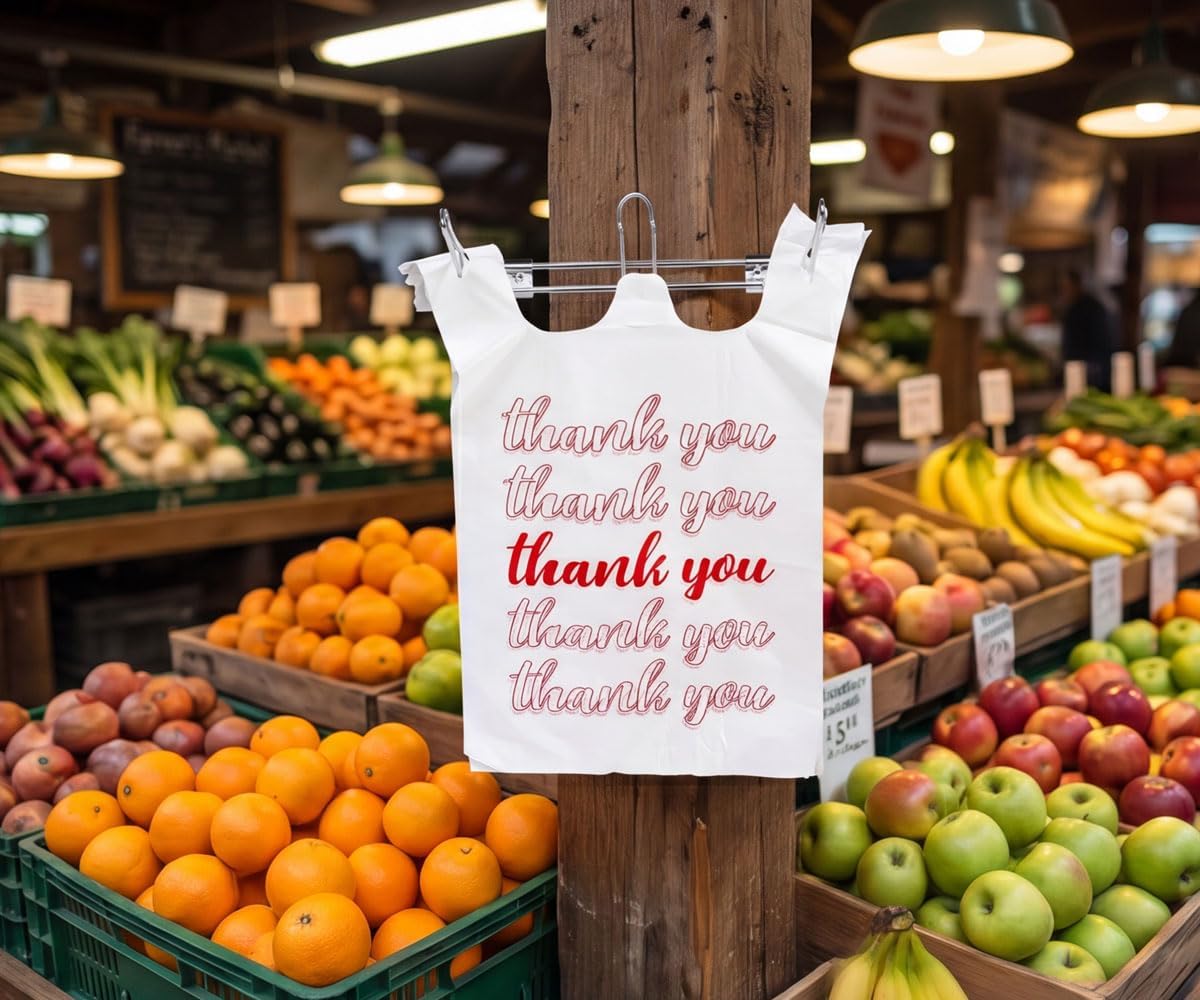 Wall-mounted shopping plastic bag holder, shopping bag dispenser, suitable for supermarkets, restaurants, grocery stores, fruit shops, and homes, pack of 2