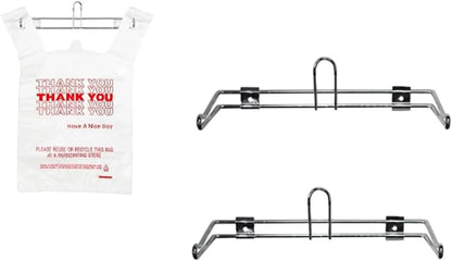 Wall-mounted shopping plastic bag holder, shopping bag dispenser, suitable for supermarkets, restaurants, grocery stores, fruit shops, and homes, pack of 2