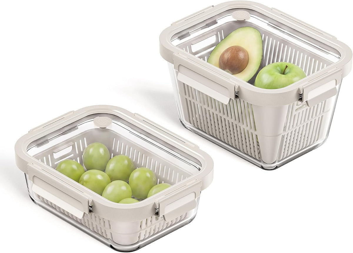 8 Pack Glass Food Storage Containers with Click-Together Lids, 143 oz Stackable Meal Prep Set, Modular Glass Storage for Snacks, Sandwiches, Overnight Oats, Leftovers & Fridge Organization