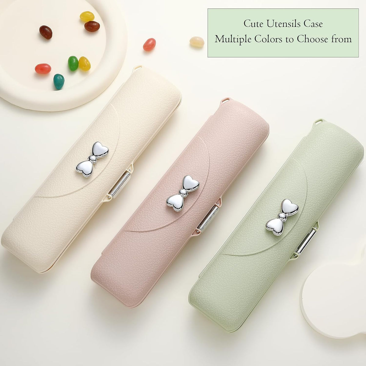 Travel Silverware Set with Case,Portable Lunch Utensils Set for Work
