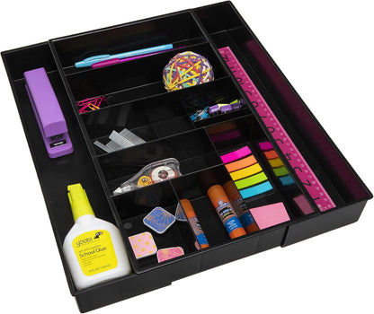 Expandable Junk Drawer Desk Organizer Storage Tray