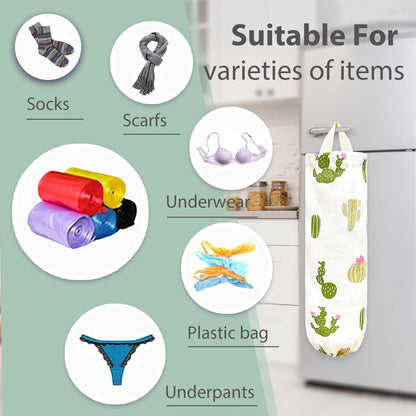 Plastic Bag Holder, Reusable Grocery Bag Organizer, Wall Mount, 1 Pack, Seaweed | 1 Pack