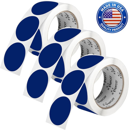Neon Green Round Circle Dot Sticker 1-Inch Labels with Easy-Tear Perforation, 1,000 Stickers per Roll - in Stock, Approved & Available Labels, High Visibility, Strong Adhesive—Made in USA