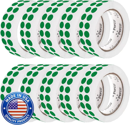 Neon Green Round Circle Dot Sticker 1-Inch Labels with Easy-Tear Perforation, 1,000 Stickers per Roll - in Stock, Approved & Available Labels, High Visibility, Strong Adhesive—Made in USA