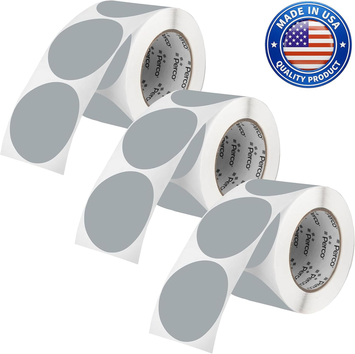Neon Green Round Circle Dot Sticker 1-Inch Labels with Easy-Tear Perforation, 1,000 Stickers per Roll - in Stock, Approved & Available Labels, High Visibility, Strong Adhesive—Made in USA