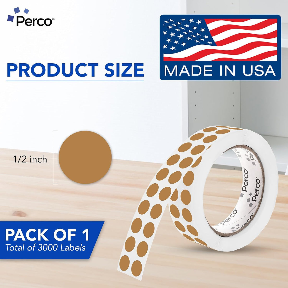 Neon Green Round Circle Dot Sticker 1-Inch Labels with Easy-Tear Perforation, 1,000 Stickers per Roll - in Stock, Approved & Available Labels, High Visibility, Strong Adhesive—Made in USA