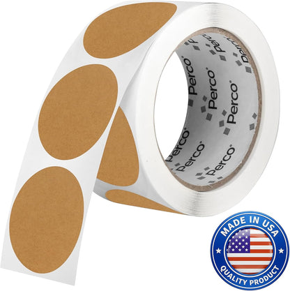Neon Green Round Circle Dot Sticker 1-Inch Labels with Easy-Tear Perforation, 1,000 Stickers per Roll - in Stock, Approved & Available Labels, High Visibility, Strong Adhesive—Made in USA