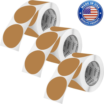 Neon Green Round Circle Dot Sticker 1-Inch Labels with Easy-Tear Perforation, 1,000 Stickers per Roll - in Stock, Approved & Available Labels, High Visibility, Strong Adhesive—Made in USA