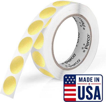Neon Green Round Circle Dot Sticker 1-Inch Labels with Easy-Tear Perforation, 1,000 Stickers per Roll - in Stock, Approved & Available Labels, High Visibility, Strong Adhesive—Made in USA