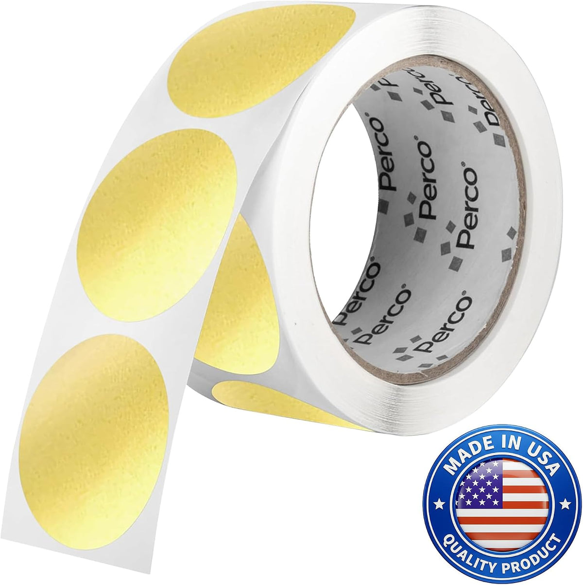 Neon Green Round Circle Dot Sticker 1-Inch Labels with Easy-Tear Perforation, 1,000 Stickers per Roll - in Stock, Approved & Available Labels, High Visibility, Strong Adhesive—Made in USA