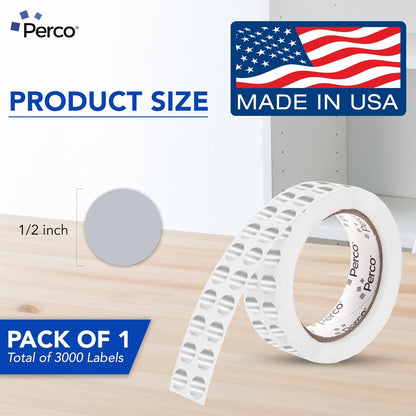 Neon Green Round Circle Dot Sticker 1-Inch Labels with Easy-Tear Perforation, 1,000 Stickers per Roll - in Stock, Approved & Available Labels, High Visibility, Strong Adhesive—Made in USA